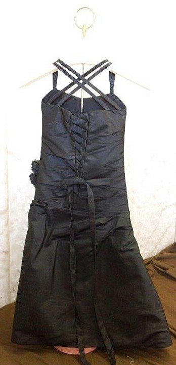 black flower girl dresses